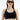 Medium-High Support Sports Bra | Secure Wrap Minimalist Design for Training Running Yoga [Black] - Comfortable Fit FAXAZE