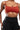 Square Neck Active Tank | Medium Support Yoga Pilates Bra [Orange] - Minimalist Secure Fit FAXAZE