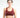 Burgundy Contrast Trim Racerback Sports Bra FAXAZE