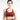 Burgundy Contrast Trim Racerback Sports Bra FAXAZE