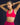 Minimal V-Neck Sports Bra (Carmine Red) FAXAZE
