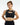 Women's High-Low Neck Cutout Back Sports Bra FAXAZE