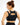 Women's High-Low Neck Cutout Back Sports Bra FAXAZE