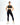 Women's High-Low Neck Cutout Back Sports Bra FAXAZE