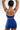 Cropped Trendy Sports Top | Medium Support Yoga Gym Bra [Bright Blue] - Stylish Back Reveal FAXAZE