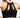 Akasha Sports Bra Black Concept Medium Support FAXAZE