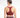 Burgundy Contrast Trim Racerback Sports Bra FAXAZE