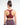 Burgundy Contrast Trim Racerback Sports Bra FAXAZE