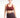 Burgundy Contrast Trim Racerback Sports Bra FAXAZE