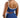 Cropped Trendy Sports Top | Medium Support Yoga Gym Bra [Bright Blue] - Stylish Back Reveal FAXAZE