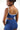 Cropped Trendy Sports Top | Medium Support Yoga Gym Bra [Bright Blue] - Stylish Back Reveal FAXAZE