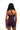 Deep V-Neck Cutout Sports Bra | Medium-High Support Yoga Strength Training Top [Deep Purple] - Convertible & Breathable FAXAZE