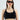 Medium-High Support Sports Bra | Secure Wrap Minimalist Design for Training Running Yoga [Black] - Comfortable Fit FAXAZE