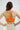 Medium-High Support Sports Bra | Vibrant Orange Airy Comfort Design Training Running Yoga Top - Supportive & Stylish FAXAZE