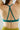 Medium Support Sports Bra | Energizing Blue-Green Minimalist Design Yoga Pilates Gym Top - Supportive & Airy FAXAZE