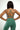 Medium Support Sports Bra | Unique Knot-Front Design Yoga Pilates Strength Training Top [Green] - Stylish & Stretchy FAXAZE