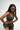 Mesh Panels Sports Bra | High Support Gym Training Top [Olive Green] - Racerback Ventilation FAXAZE