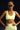 FAXAZE Minimalist V-Neck Adjustable Sports Bra - Breathable Yoga Running Gym Bra [Lime Glow Yellow] FAXAZE