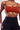 Square Neck Active Tank | Medium Support Yoga Pilates Bra [Orange] - Minimalist Secure Fit FAXAZE