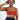 Square Neck Active Tank | Medium Support Yoga Pilates Bra [Orange] - Minimalist Secure Fit FAXAZE