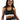 Tennis-Inspired Sports Bra | High Impact Running Training Top [Black/White] - Mesh Panel Design FAXAZE