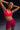 Minimal V-Neck Sports Bra (Carmine Red) FAXAZE